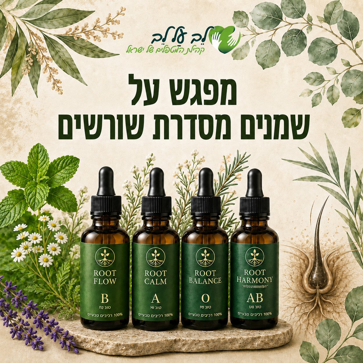 לב על לב - קהילת המטפלים של ישראל קהילת לב על לב סידרת שמנים שורשים